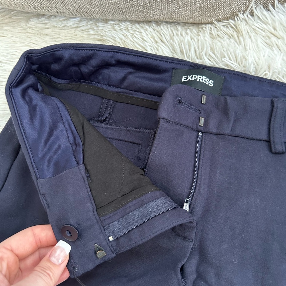 Express Navy Blue Skinny Mid Rise - Picture 7 of 7